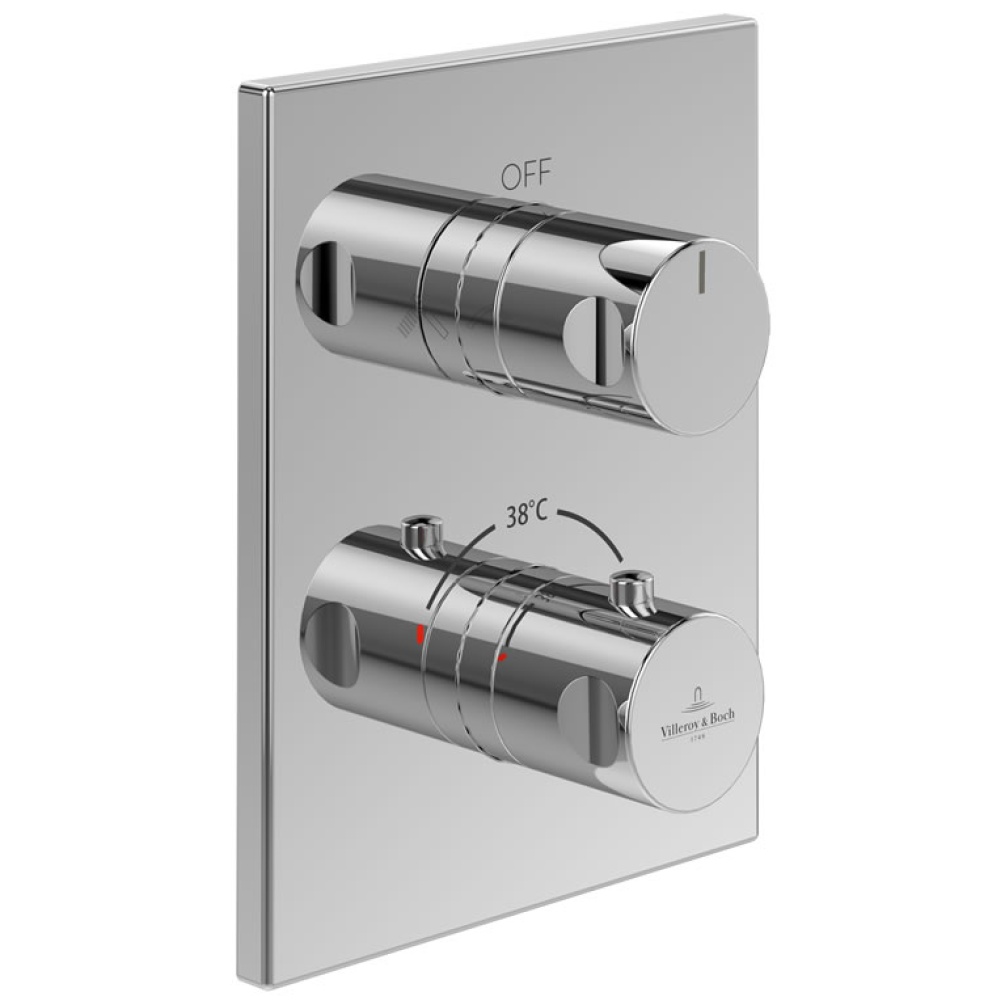 Cutout image of Villeroy & Boch Universal Dual Outlet Thermostatic Shower Valve